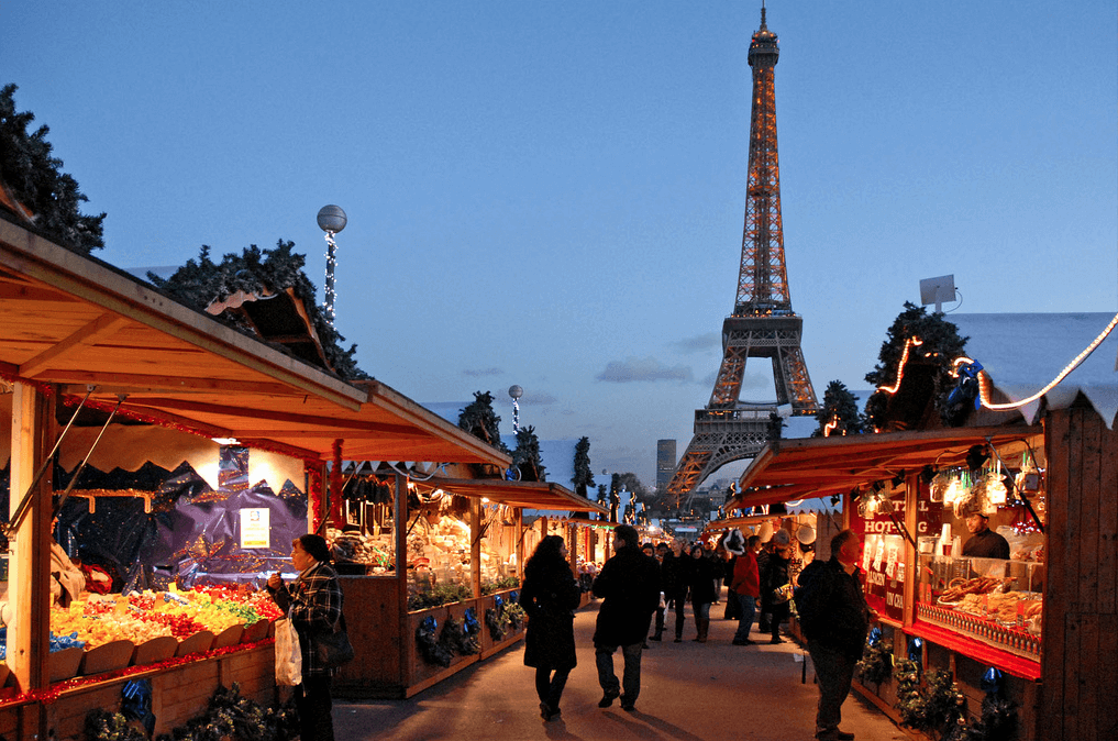 Le marché de Noël européen au Trocadéro (Paris)
